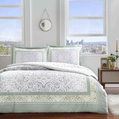 Постільна білизна TAC Mako satin Hamlet indigo євро р-60294179 фото