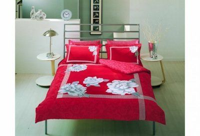 Постільна білизна TAC Dalia red євро sv2478 фото