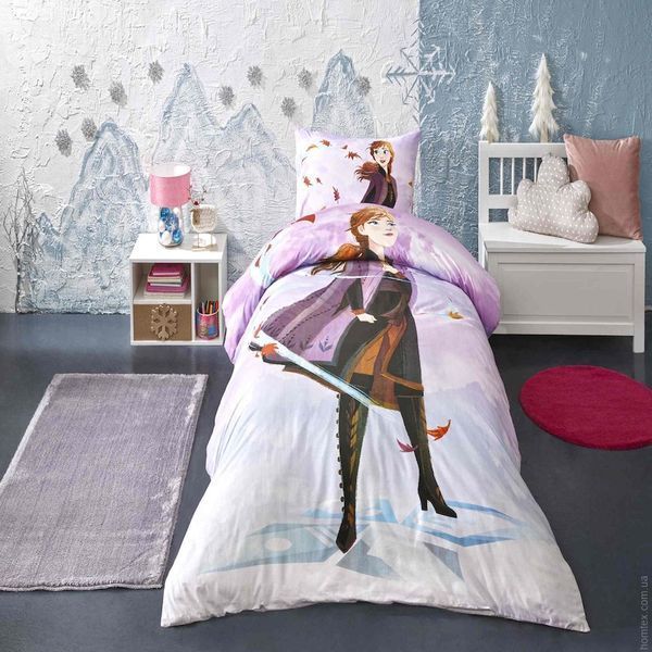 Постельное белье TAC Ranforce Disney Frozen Breezy с простыней на резинке p-60290558 фото