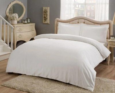 Постільна білизна TAC Basic white сатин євро максі p-60312691 фото
