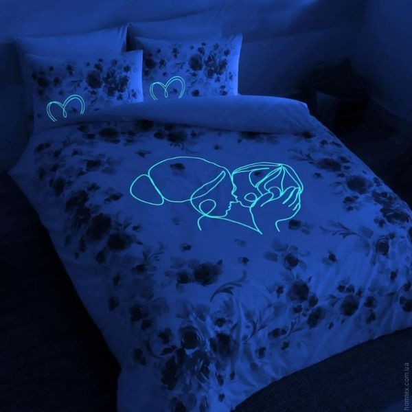 Постільна білизна ранфорс TAC Shiny pembe Clow євро p-60280138 фото