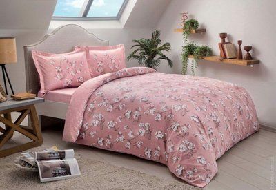 Постільна білизна TAC Lennie Pink євро o60201198 фото
