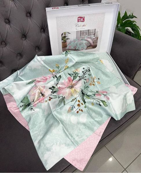Постільна білизна TAC Digital Huron pembe євро p-60286070 фото