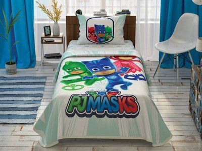 Постільна білизна TAC PJ Masks Team з піке покривалом полуторна o60252092 фото