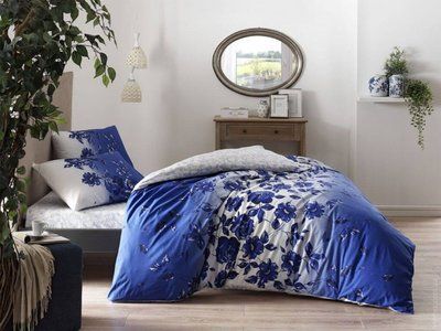 Постельное белье TAC Ranforce Lizzy Blue евро o60218973 фото