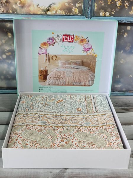 Постільна білизна TAC Agate kiremit євро p-60293988 фото