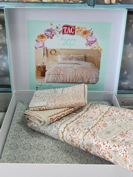 Постільна білизна TAC Agate kiremit євро p-60293988 фото