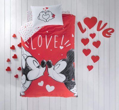 Постільна білизна TAC Disney Minnie & Mickey Lovely p-60275499 фото