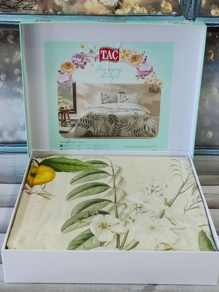 Постільна білизна TAC Ranforce Liana bej євро р-60287106 фото