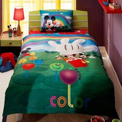 Постільна білизна TAC Disney Mickey Mouse Club House Colors дитяча p-33994 фото