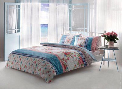 Постельное белье TAC Ranforce Jillian pembe XL Кинг евро максы р-60103493 фото