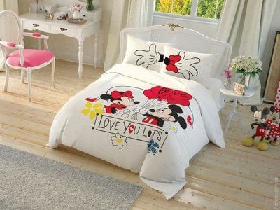 Постільна білизна TAC Disney Mickey & Minnie Cek Canlandir євро p-60212083 фото
