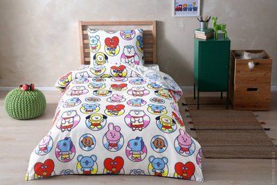 Постільна білизна Tac Disney Brawl Stars BT 21 дитячий p-60294956 фото