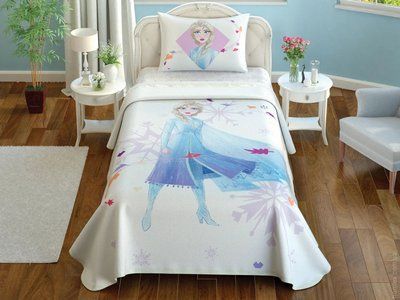 Постільна білизна TAC Disney Frozen Elza дитячий з покривалом піке p-60274436 фото