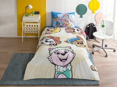 Постільна білизна TAC Ranforce Disney Paw Patrol Cloud дитяча з простирадлом на гумці p-60315815 фото
