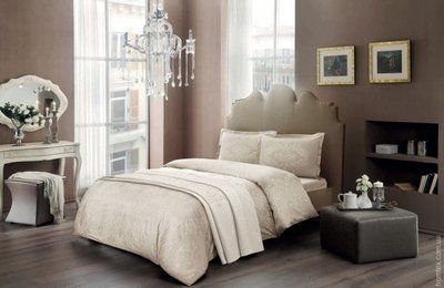 Постільна білизна TAC Angel krem полуторний p-60244122 фото