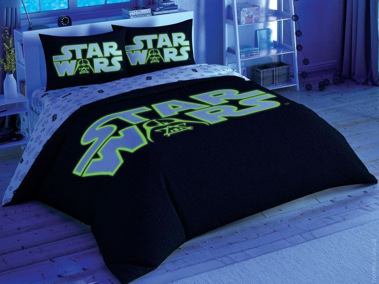 Постільна білизна ранфорс TAC Star Wars Glow євро p-60260589 фото